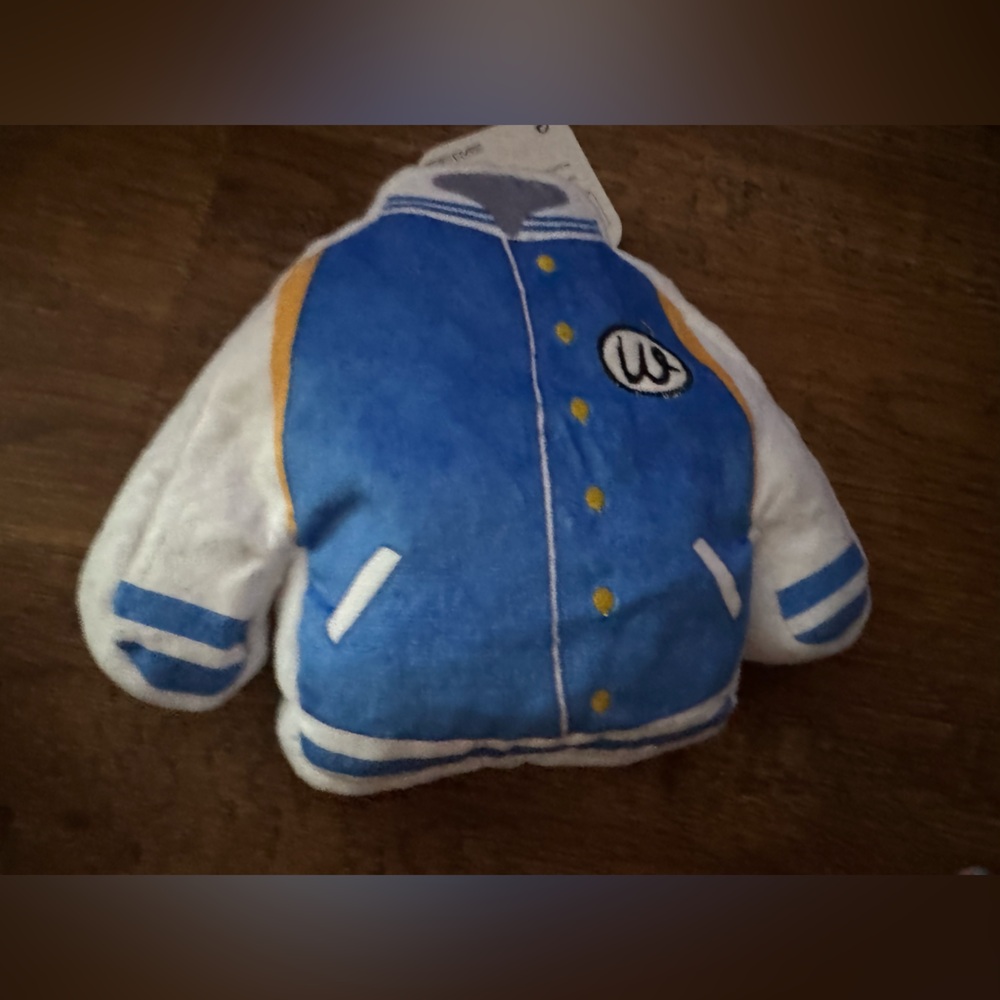 Olympic Games Letterman Jacket L Dog toy new w/ tags Woof Pack like Bark Box